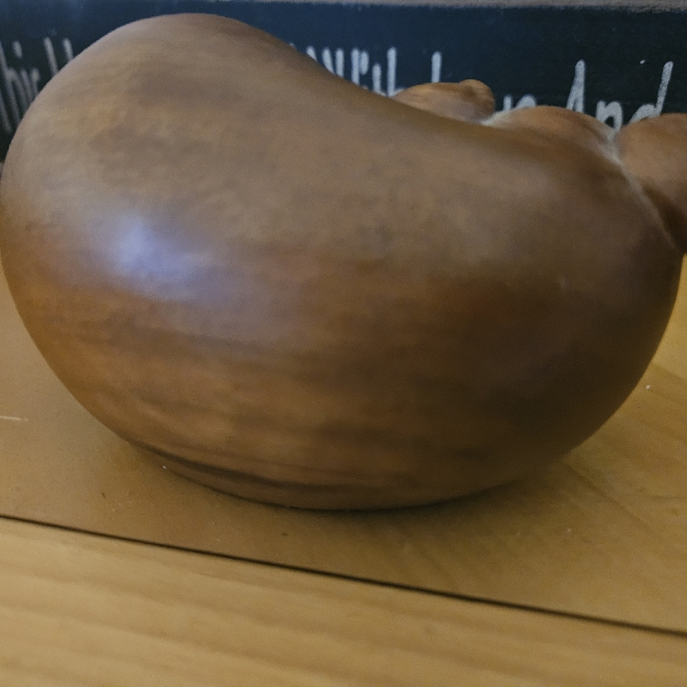 Vintage Japanese Happy Boxwood Carved Pig - Picture 7 of 13